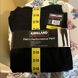 Kirkland Signature Men's Black Performance Pant